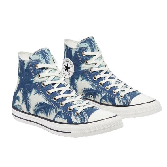 Converse Mens 10 Chuck Taylor All Star Hi Sneakers Palm Beach California Sun - Picture 1 of 10